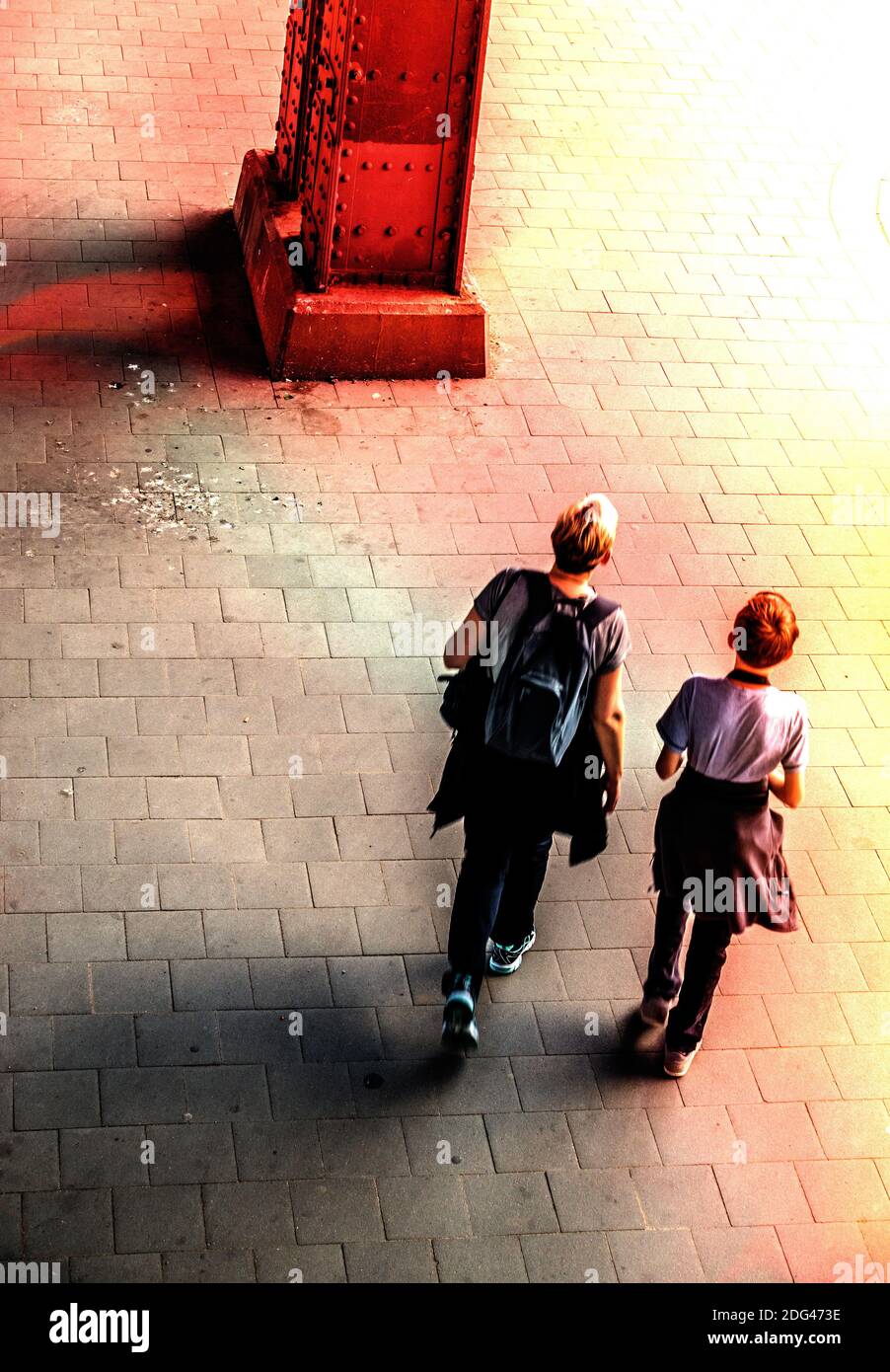 Esplorazione della città Foto Stock