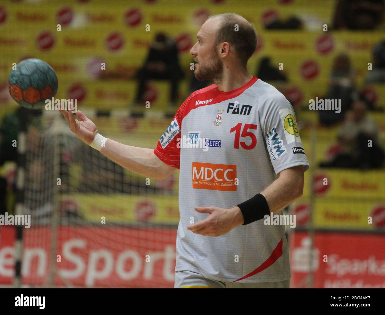 Yves Grafenhorst (SC Magdeburg Saison 2014/15) Foto Stock