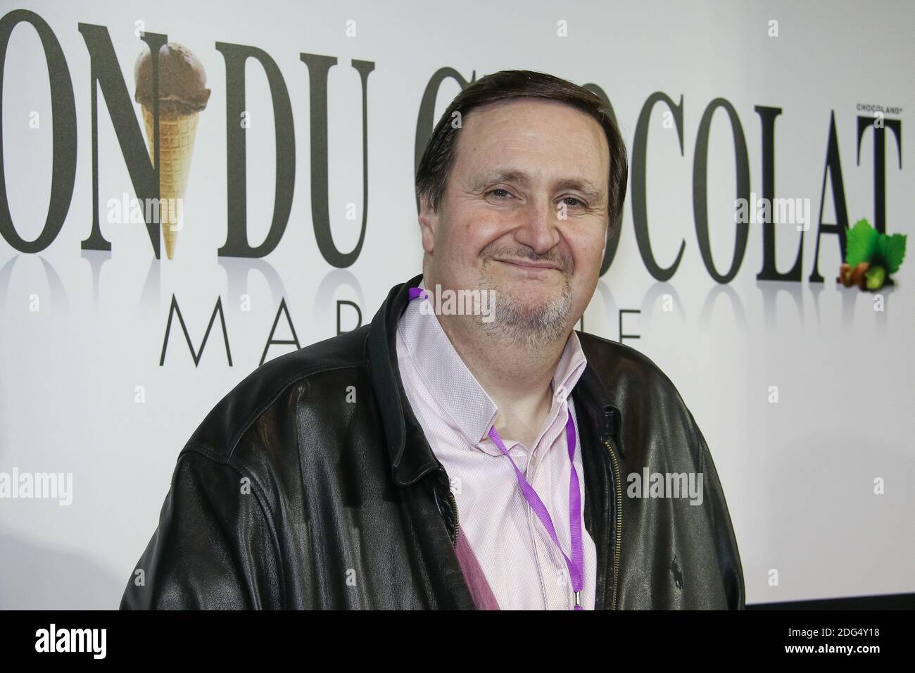 Philippe Conticini, capo chef e pasticciere francese, ospite d'onore e sponsor dell'ottava Marseille Chocolate Show presente alla festa d'inaugurazione al Parc Chanot di Marsiglia, Francia meridionale, il 2 febbraio 2017. Foto di Philippe Farjon/ABACAPRESS.COM Foto Stock