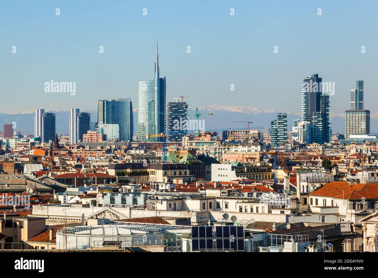 Paesaggio di Milano, Italia Foto Stock