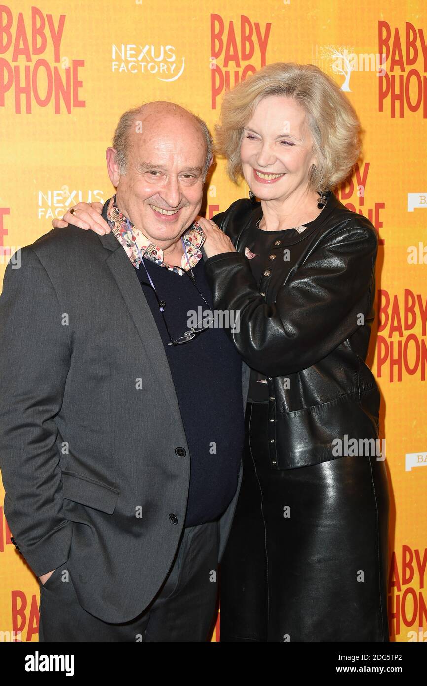 Michel Jonasz e Marie-Christine Adam partecipano alla prima del Baby Phone all'UGC Normandie il 20 febbraio 2017 a Parigi, Francia. Foto di Laurent Zabulon/ABACAPRESS.COM Foto Stock