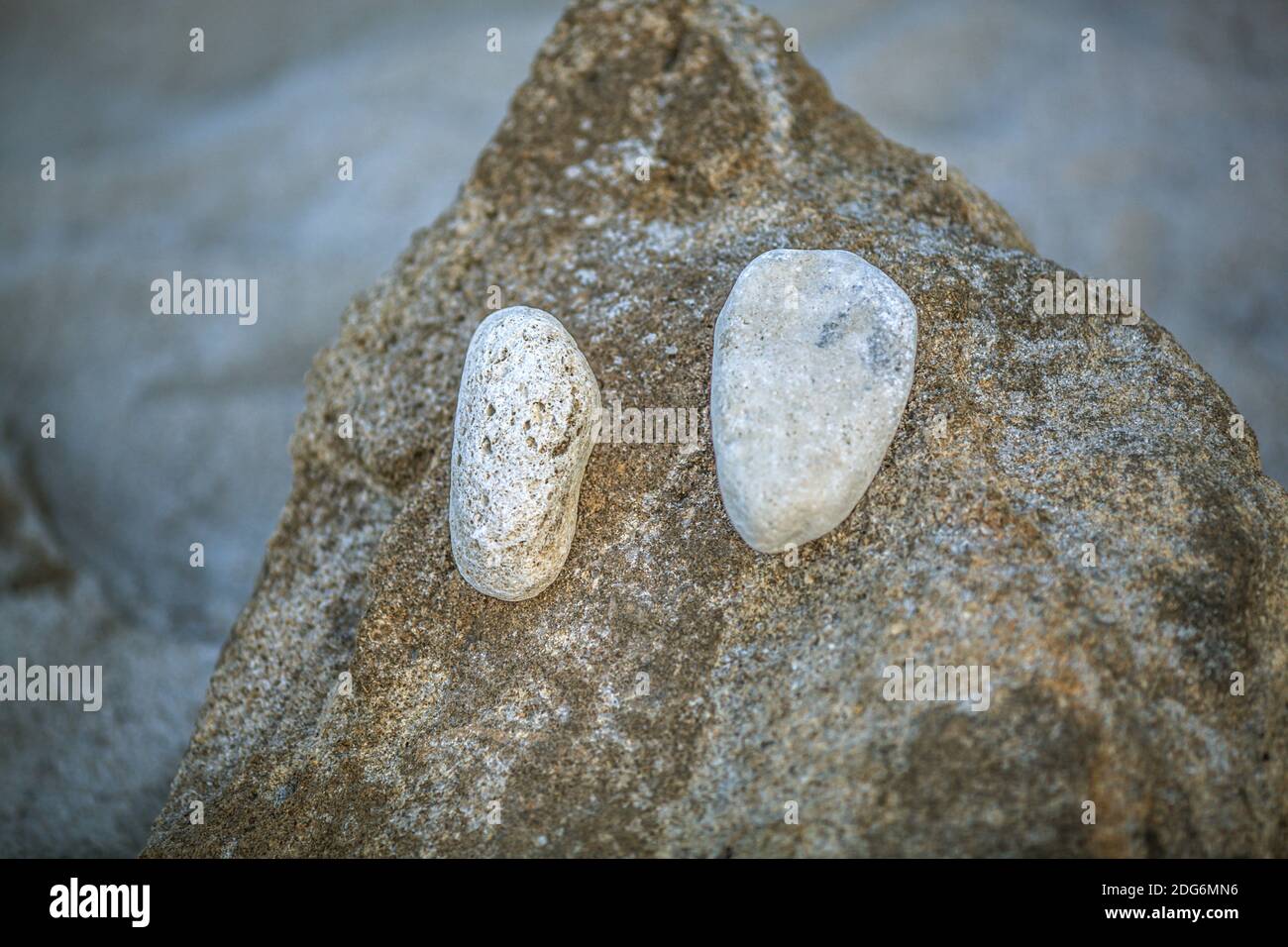 Astrazione di sabbia e pietre Foto Stock