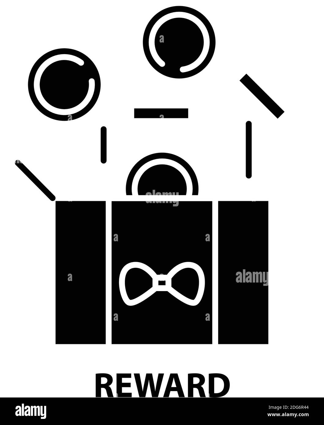 icona del premio, segno vettoriale nero con tratti modificabili, illustrazione del concetto Illustrazione Vettoriale