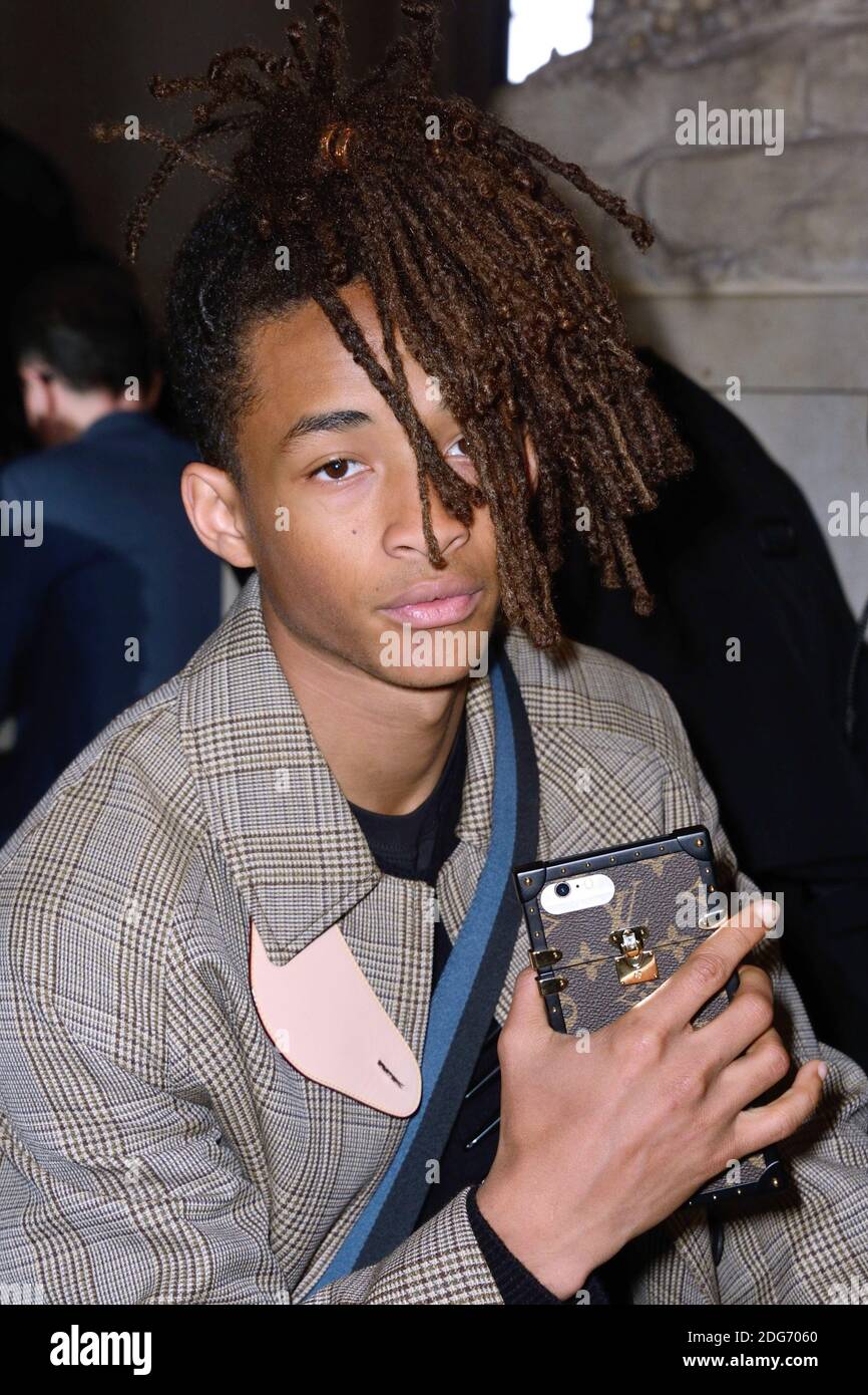 Jaden Smith partecipa allo spettacolo Louis Vuitton durante la settimana della moda di Parigi Pronto a indossare FallWinter 2017-18 il 07 marzo 2017 al museo del Louvre di Parigi, Francia. Foto di Aurore Marechal/ABACAPRESS.COM Foto Stock