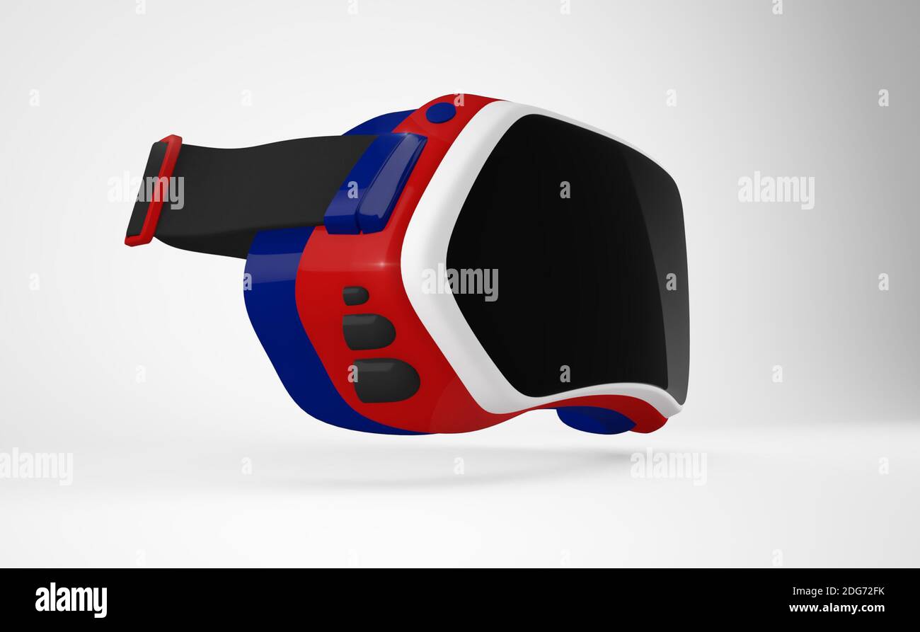 Cuffia per realtà virtuale. Foto Stock