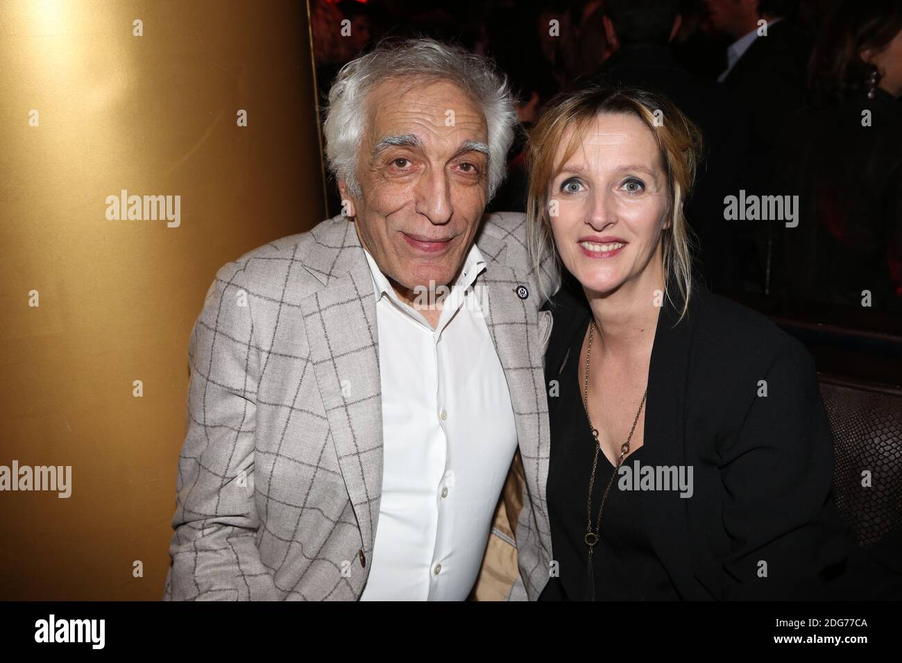 Gerard Darmon et sa compagne Christine a l'after party du film Chacun sa vie a l'Arc a Paris, Francia, le 13 Mars 2017. Foto di Jerome Domine/ABACAPRESS.COM Foto Stock