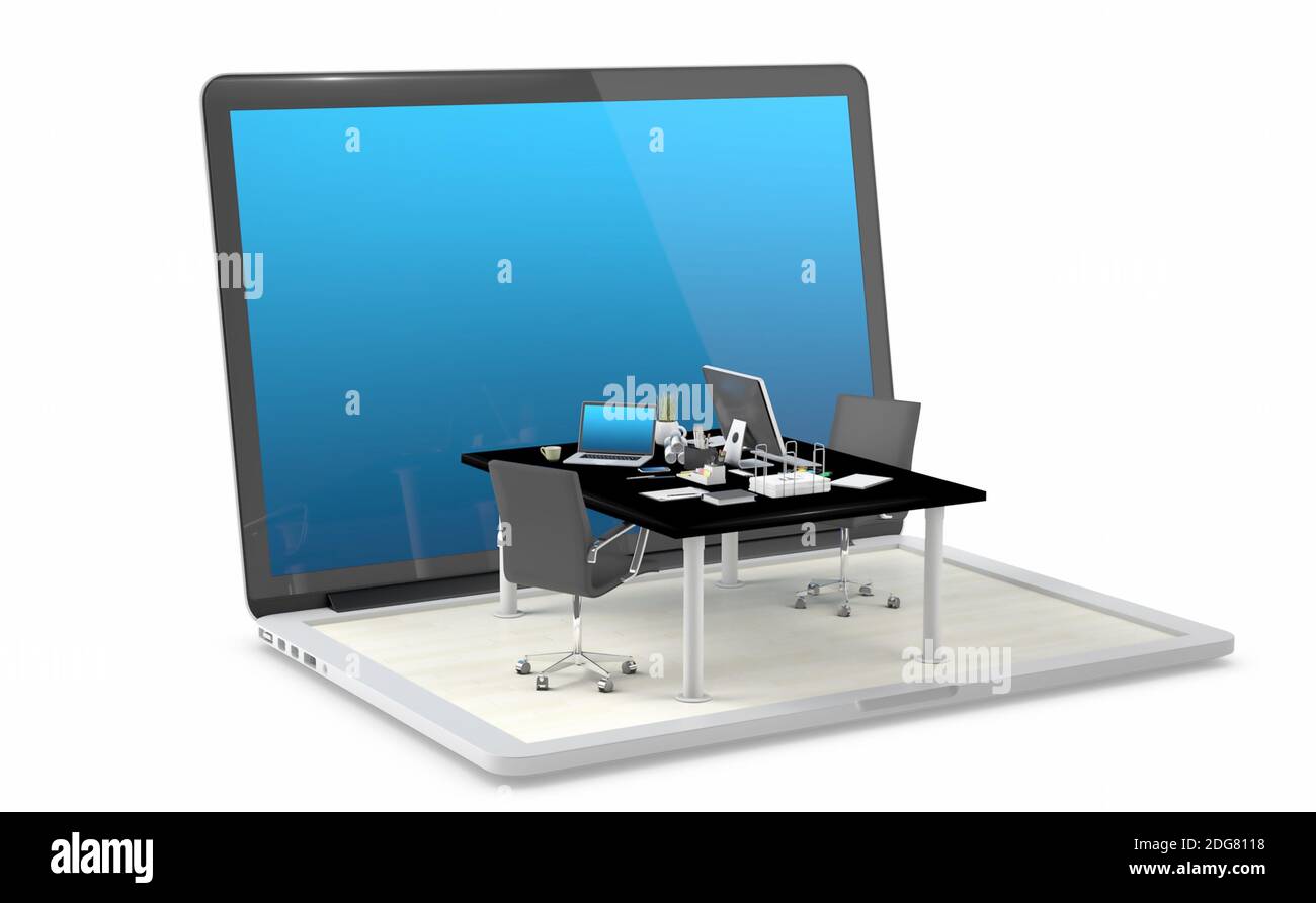 Spazio di lavoro Foto Stock