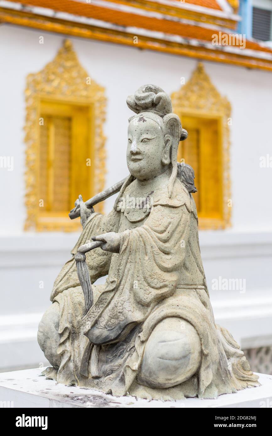 All'interno del Wat Borom Newat Grounds a Bangkok, Thailandia Foto Stock