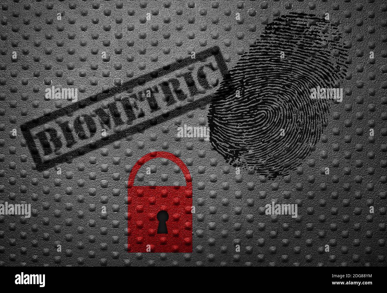 Concetto di sicurezza biometrica Foto Stock