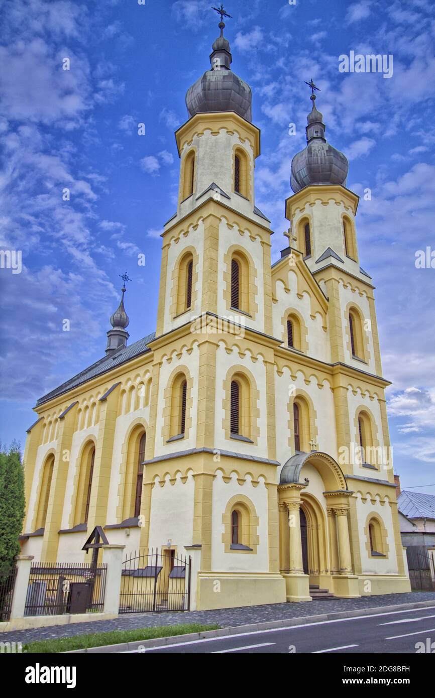 Chiesa monumentale di San Aegio nella città vecchia di Bardejov Foto Stock