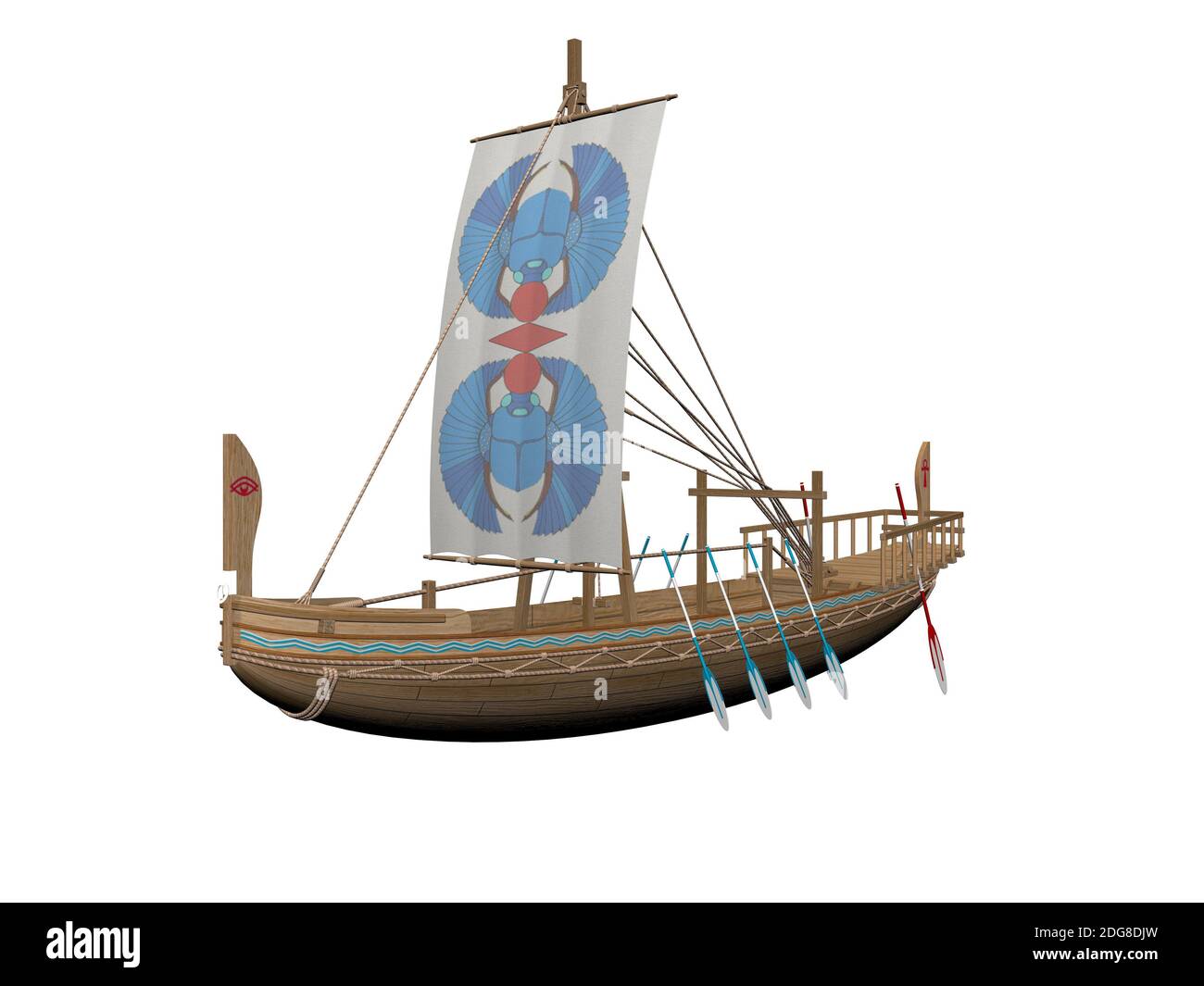 Vecchia nave mercantile - rendering 3D Foto Stock
