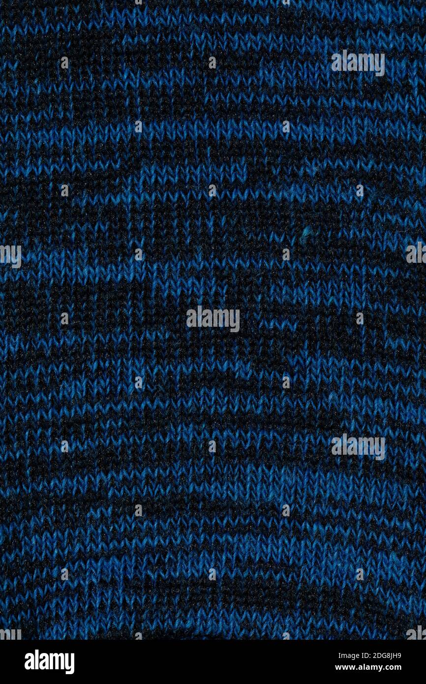 melange blu scuro o texture di erica di tessuto jersey sfondo Foto Stock