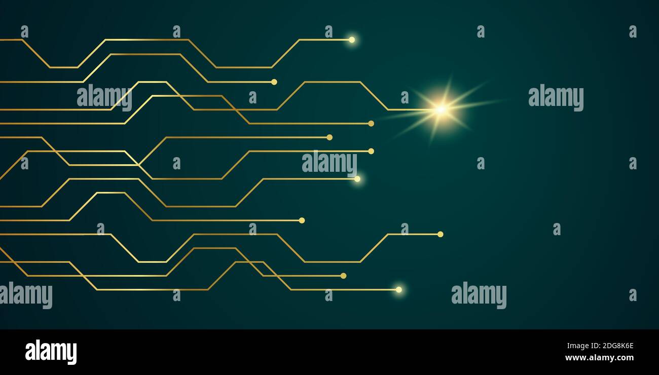 immagine vettoriale di sfondo Golden Digital Network Power EPS10 Illustrazione Vettoriale