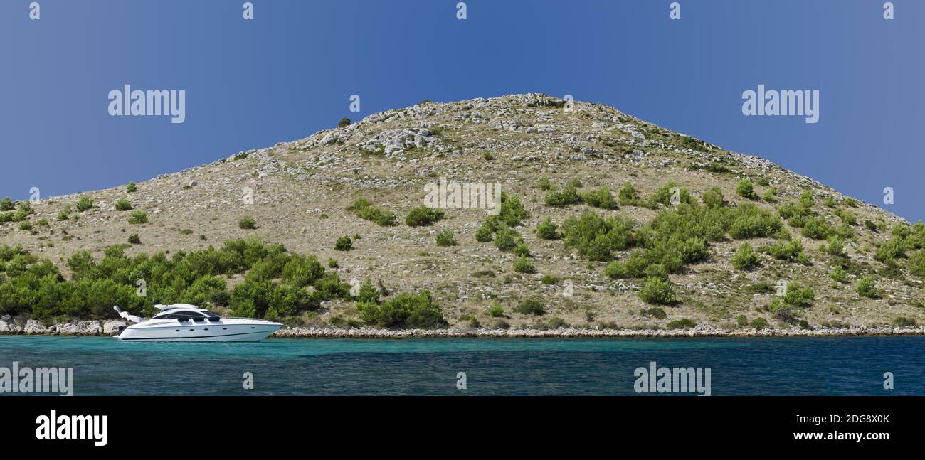 Remote Island Cruise Croazia Foto Stock