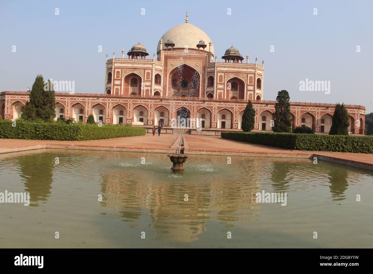 Questa foto mostra un famoso monumento chiamato tomba Humayun Foto Stock
