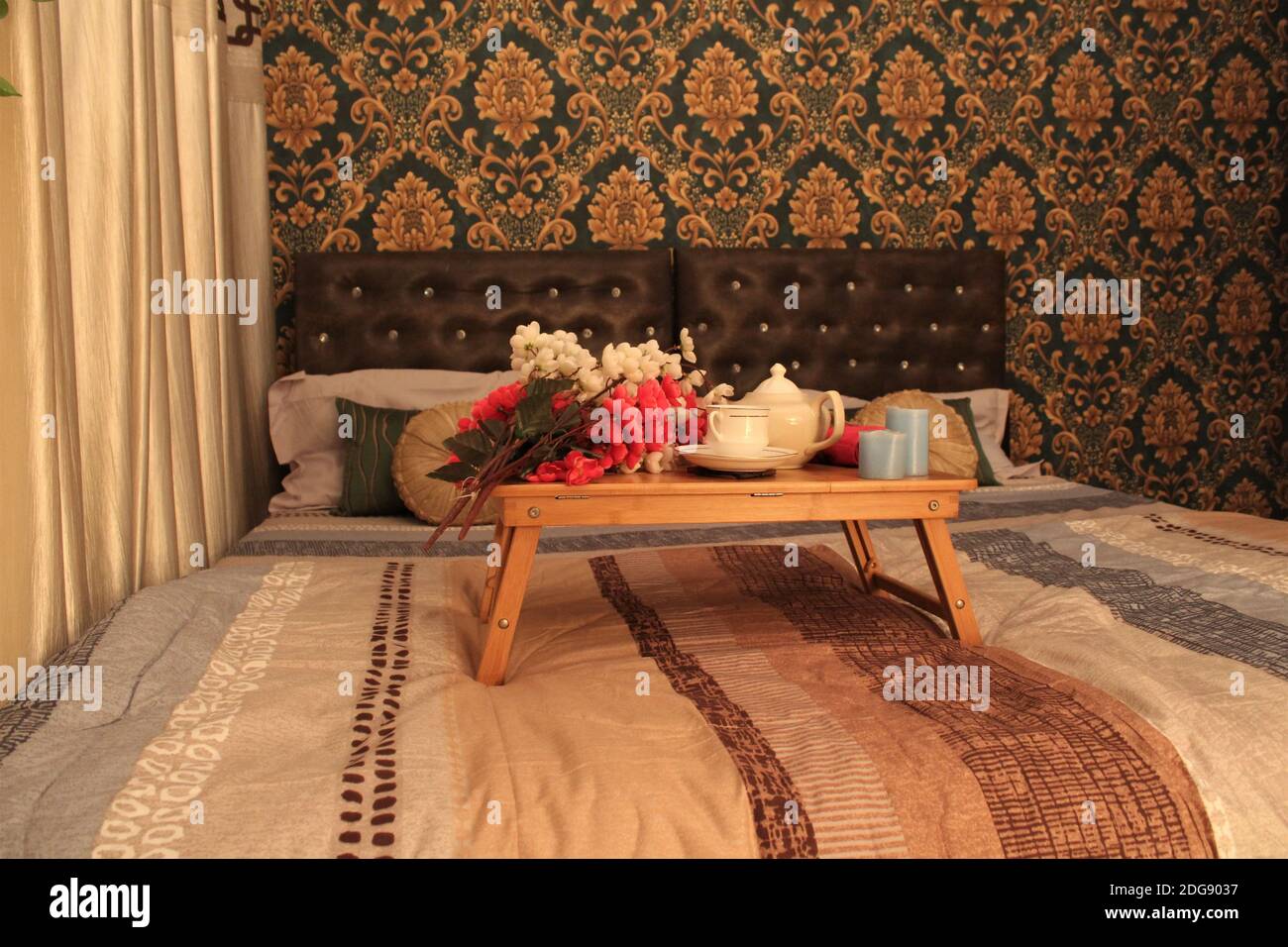 Questa immagine mostra l'interno della stanza Foto Stock