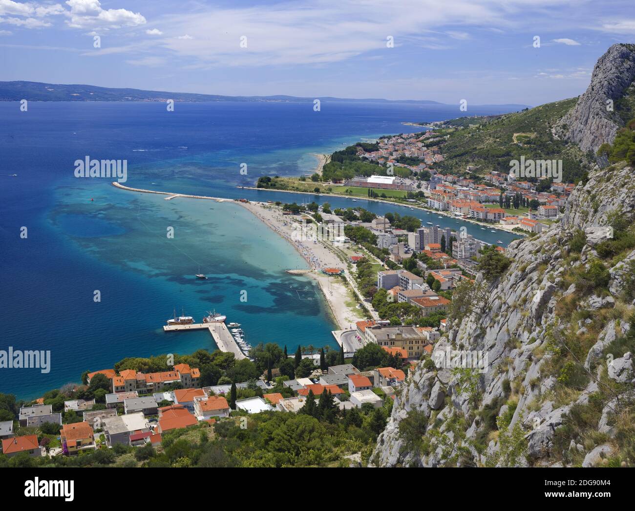 Omis Città Croazia Foto Stock