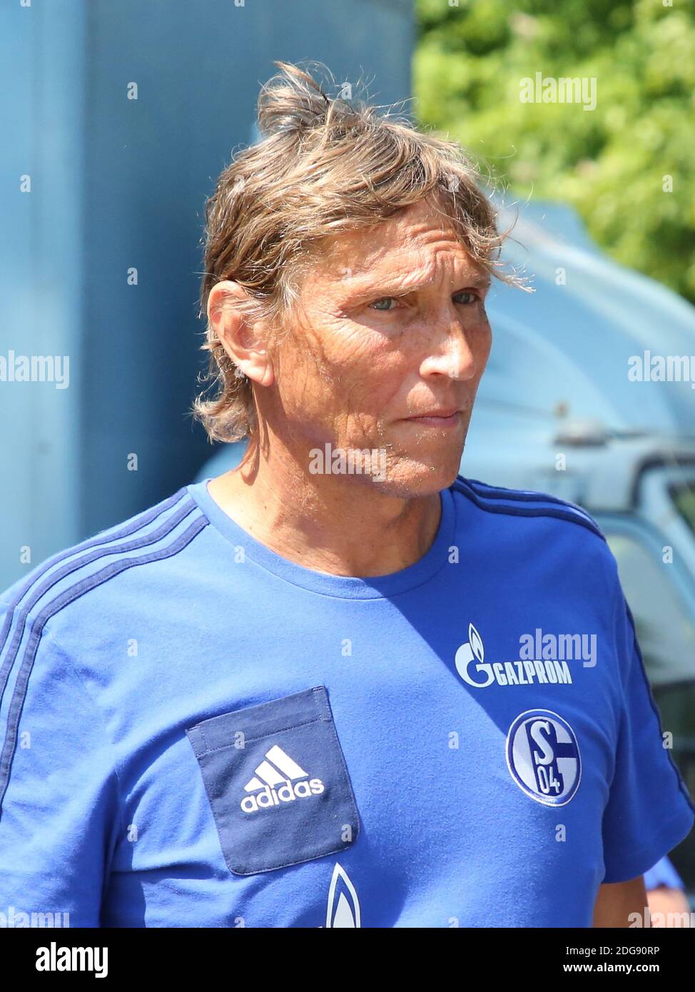 Il calciatore tedesco Holger Gehrke squadra tradizionale FC Schalke 04 Gioco a Quedlinburg 2018 Foto Stock