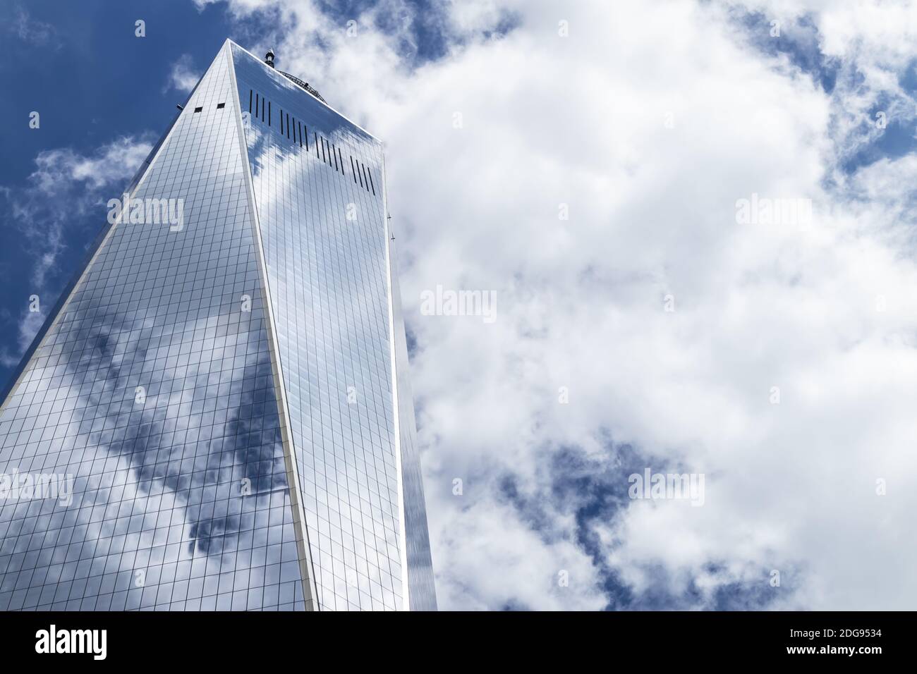Vista sulla Freedom Tower e sul World Trade Center Memorial A New York Foto Stock