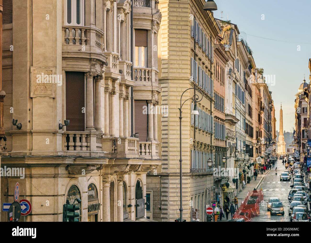 Scena Urbana aerea, Roma, Italia Foto Stock