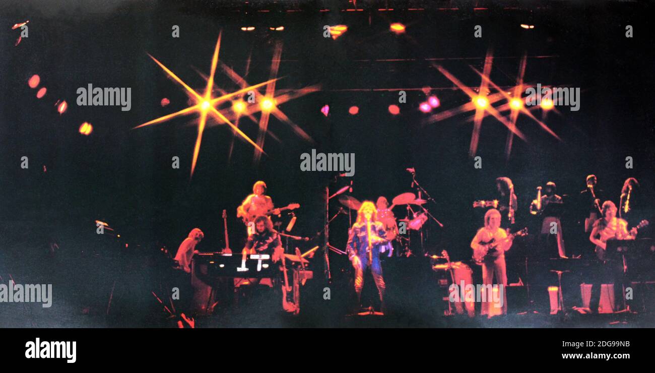 Umberto Tozzi: 1980. Doppio LP 'live' copertina interna totale: In concerto' Foto Stock