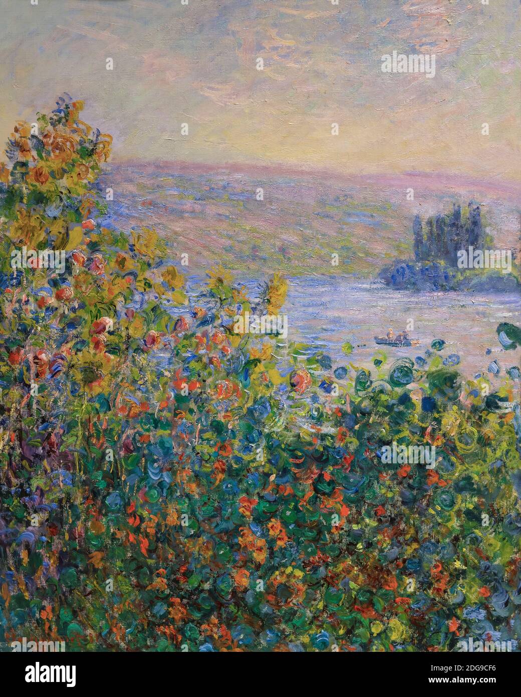 Letti di fiori a Vetheuil, Claude Monet, 1881, Foto Stock