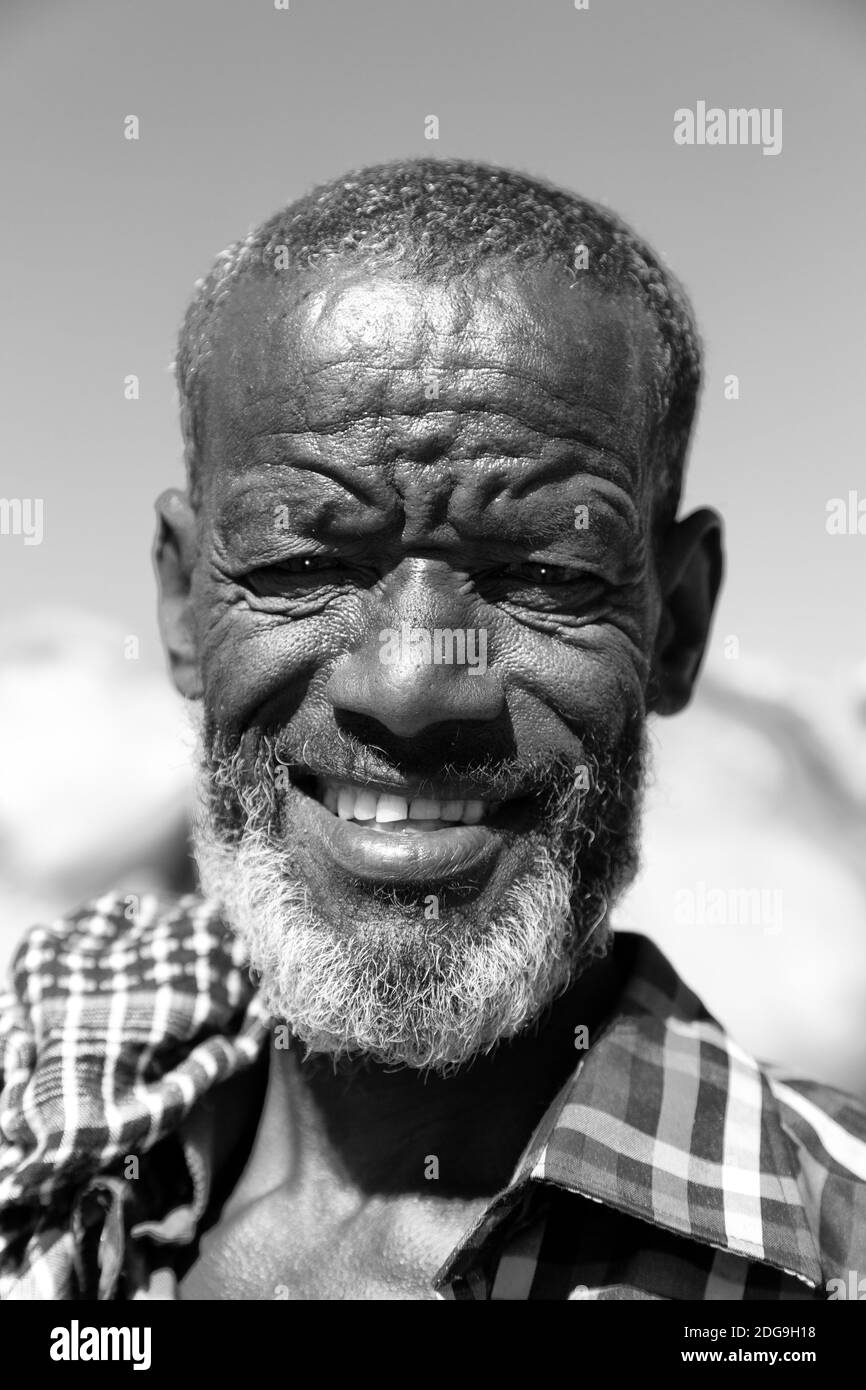 Nella celebrazione di lalibela vecchio non identificato Foto Stock