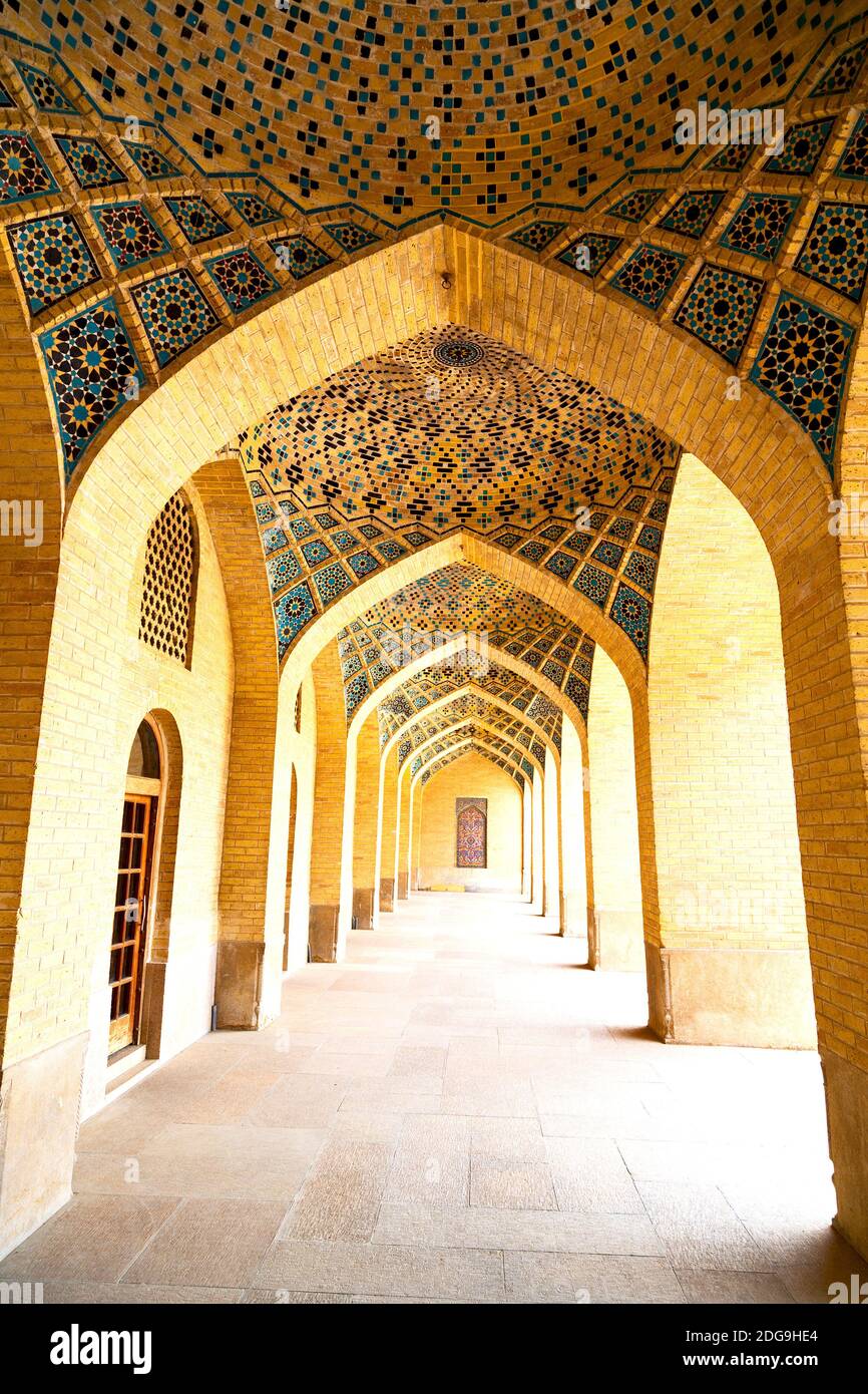 In iran shiraz il passaggio corridoio Foto Stock