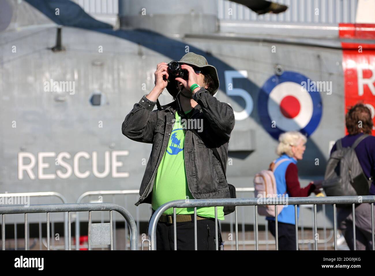 Scottish International Airshow Sabato 5 Settembre, Ayr, Ayrshire, Scozia, Regno Unito. Esposizioni statiche e vendita al dettaglio all'aeroporto internazionale Prestwick di Glasgow Foto Stock