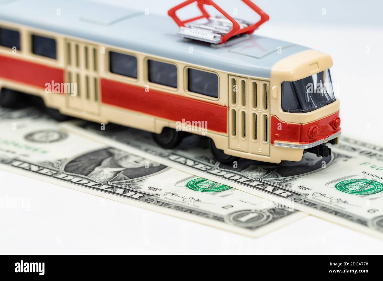 Concetto: Aumento dei costi dei trasporti pubblici Foto Stock