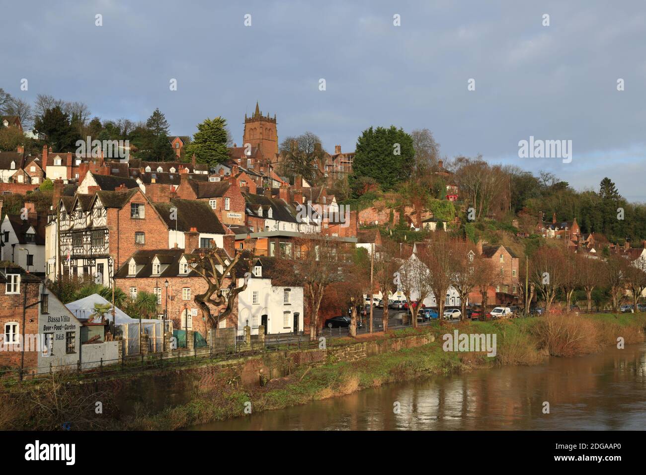 Alta città di Bridgnorth, Shropshire, Inghilterra, Regno Unito. Foto Stock