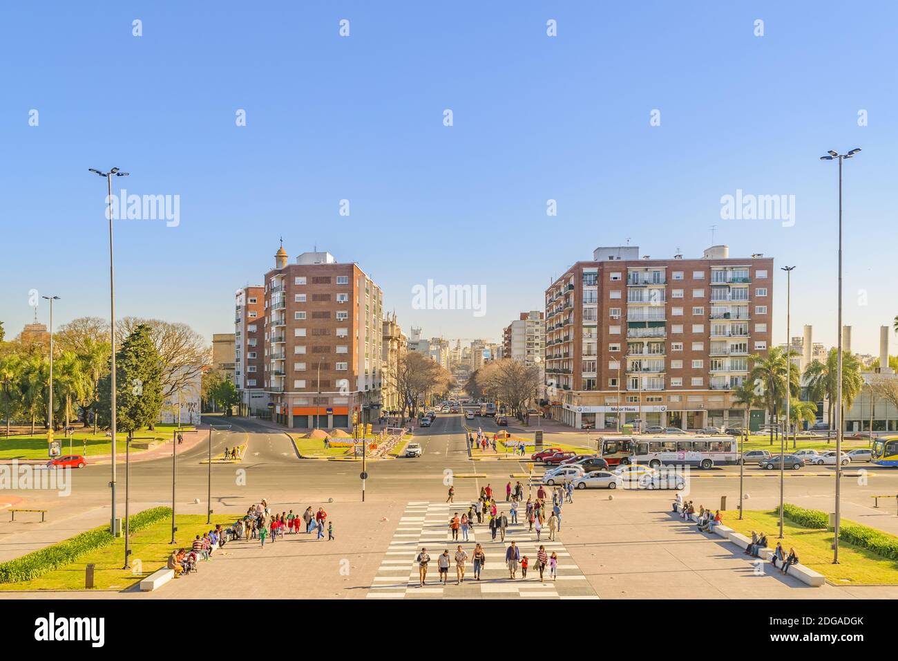 Palazzo legislativo Esplanade, Montevideo, Uruguay Foto Stock