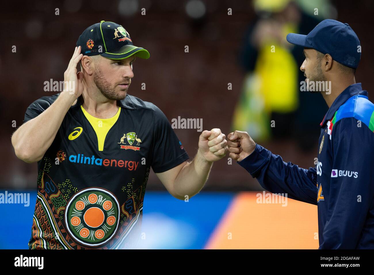 Sydney, Australia. 8 dicembre 2020. Aaron Finch of Australia durante la terza partita della Dettol ODI T20I Series tra Australia e India al Sydney Cricket Ground, Sydney, Australia, l'8 dicembre 2020. Foto di Peter Dovgan. Solo per uso editoriale, è richiesta una licenza per uso commerciale. Nessun utilizzo nelle scommesse, nei giochi o nelle pubblicazioni di un singolo club/campionato/giocatore. Credit: UK Sports Pics Ltd/Alamy Live News Foto Stock