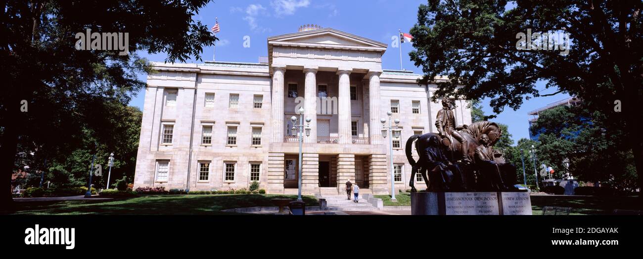 Facciata di un edificio governativo, City Hall, Raleigh, Wake County, North Carolina, USA Foto Stock