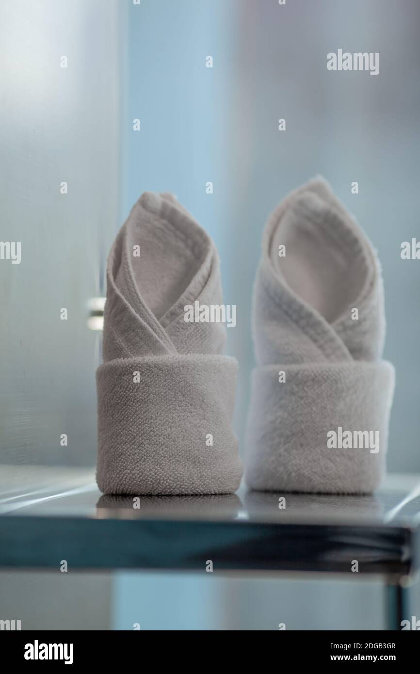 Twin set da bagno Foto Stock