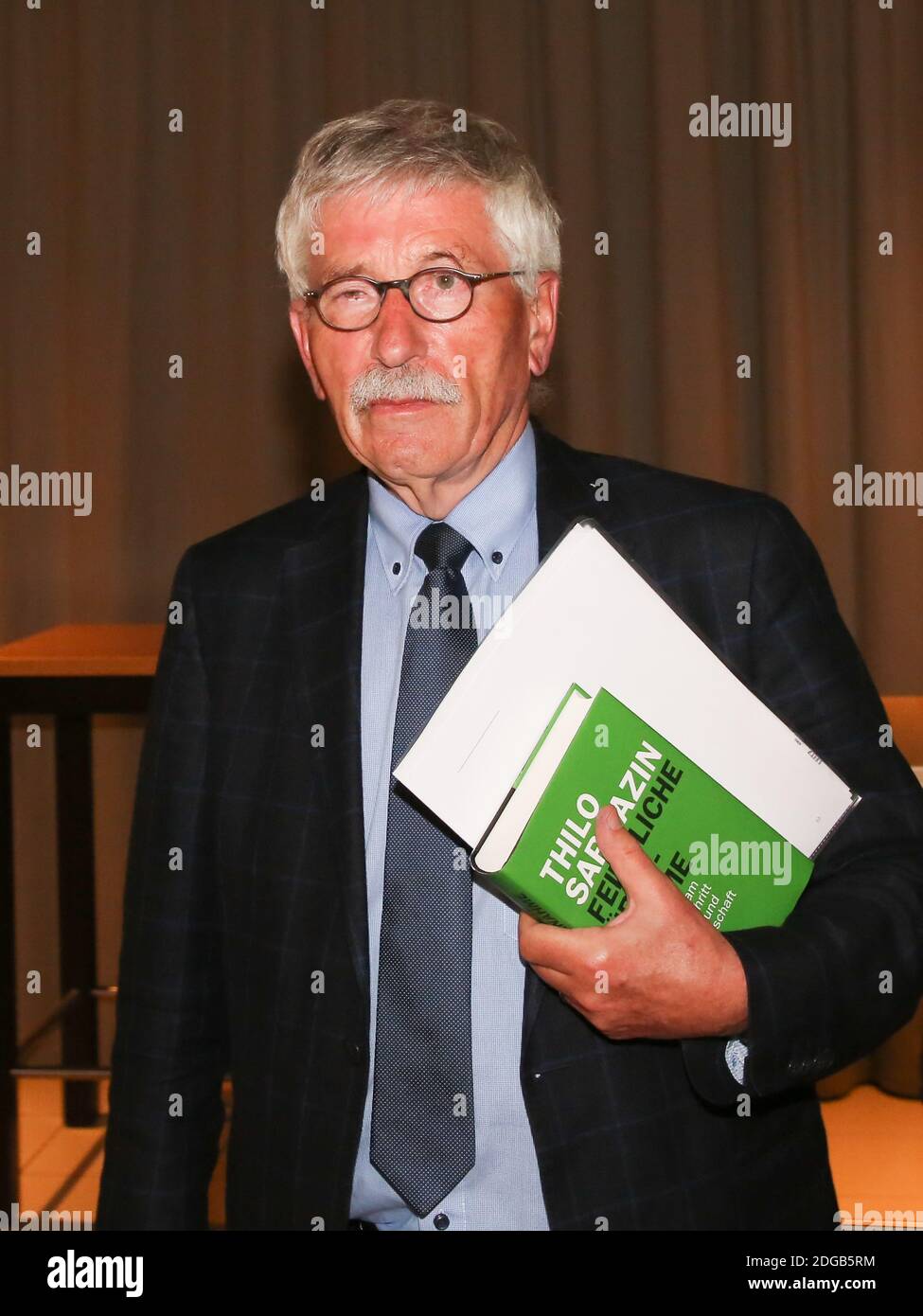 Autore ed ex politico Thilo Sarrazin su 29.04.19 a Magdeburg Foto Stock