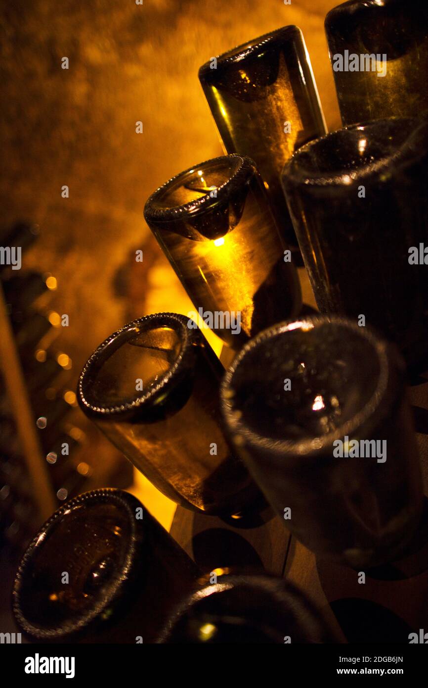 Cantine di champagne Moet e Chandon, Epernay, Marne, Champagne-Ardenne, Francia Foto Stock