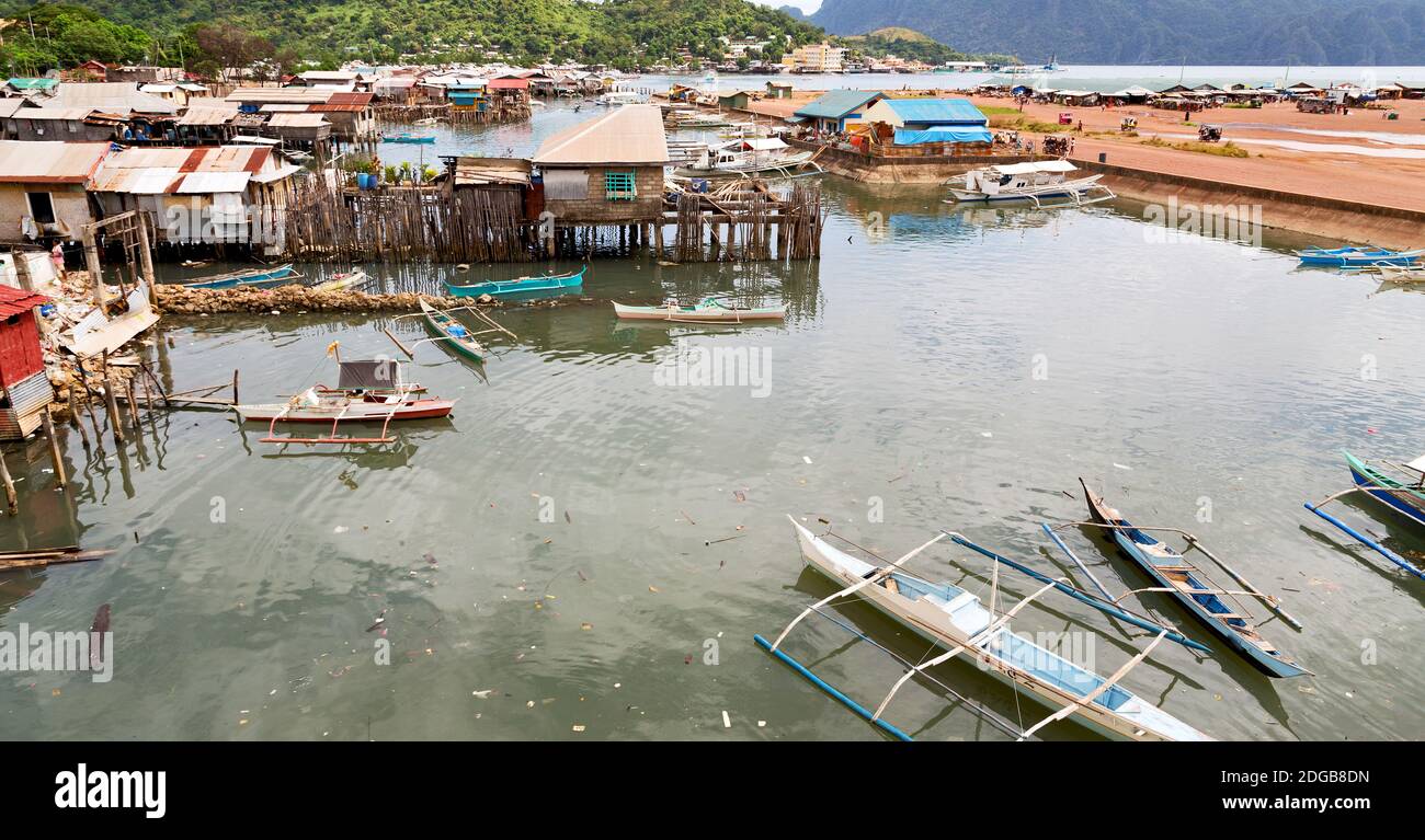 Casa nella baraccopoli per i poveri Foto Stock