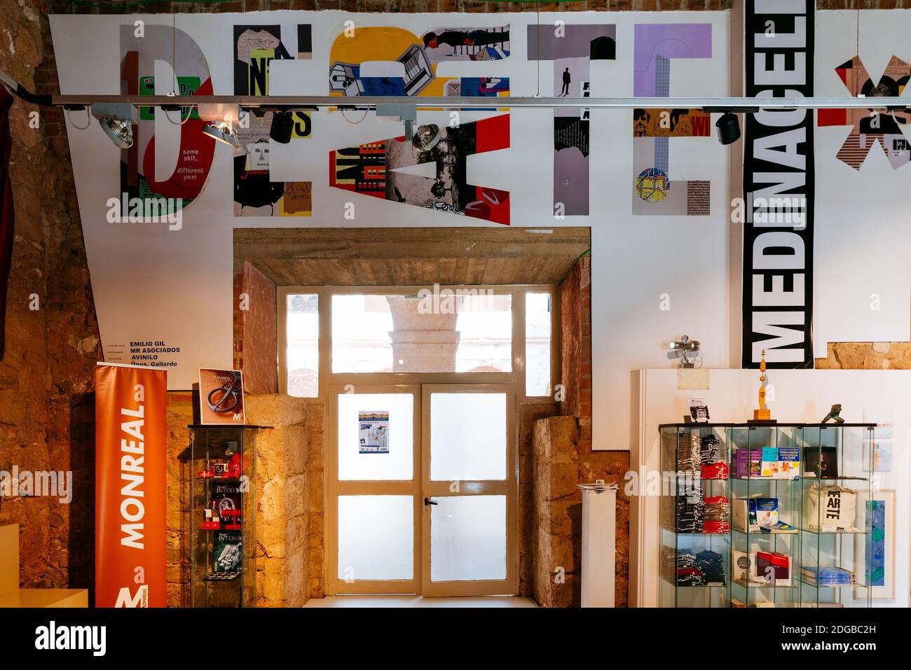 Ingresso. Palazzo Ducale - Palazzo Ducale. Attualmente spazio multidisciplinare dedicato all'arte, Medinaceli Dearte. Medinaceli, Soria, Castilla y León Foto Stock