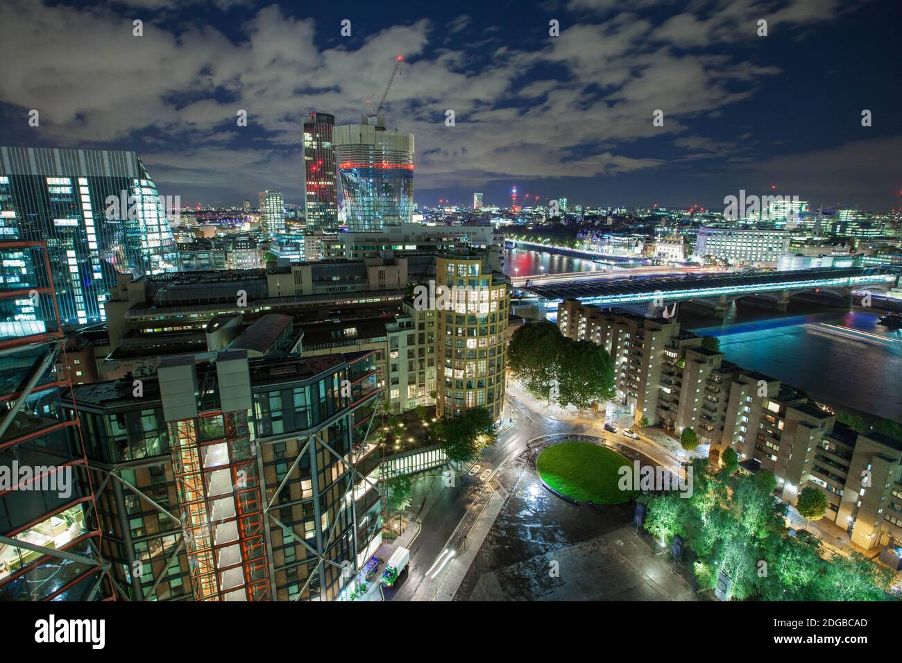 Vista dal Tate Modern a Londra UK Foto Stock