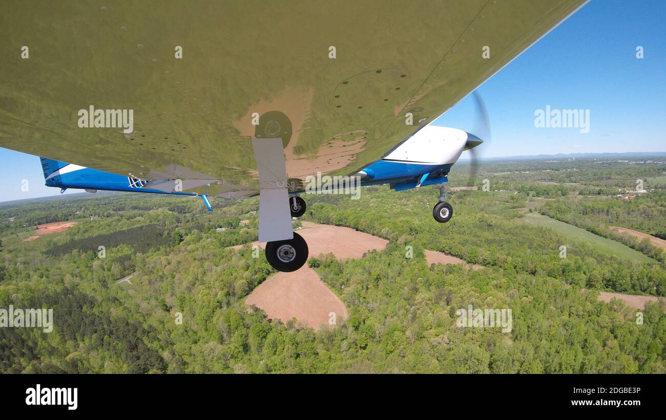 Aereo di aviazione generale su un volo normale Foto Stock