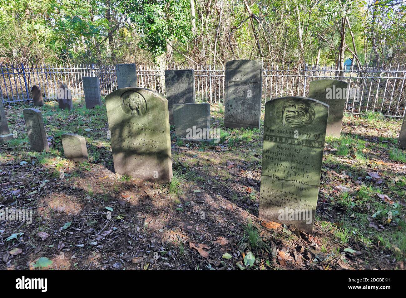 Old Cemetery East Setauket Long Island New York Foto Stock