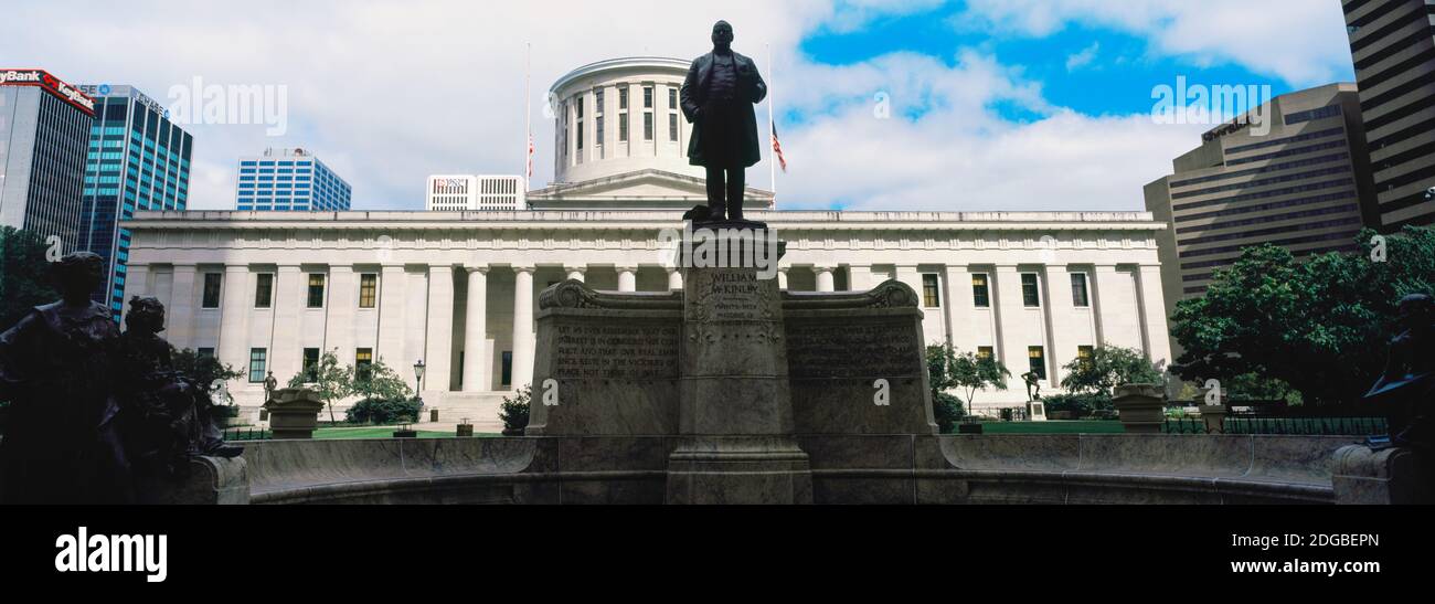 Statua di William McKinley, Ohio state House, Columbus, Ohio, Stati Uniti Foto Stock