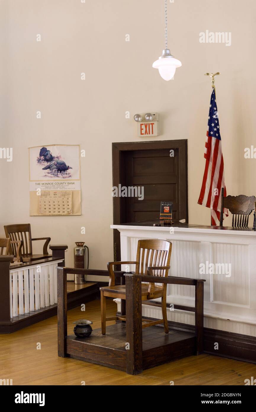 Tribunale della Old Monroe County Courthouse, Monroeville, Monroe County, Alabama, Stati Uniti Foto Stock