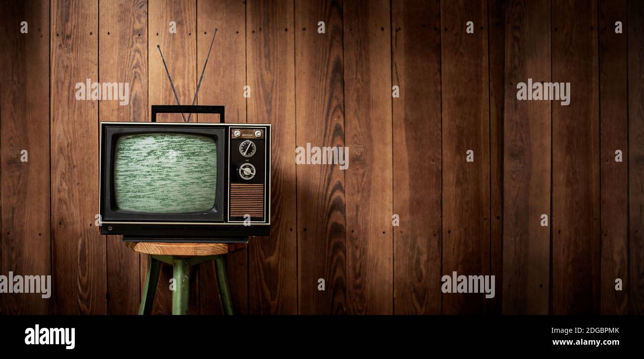 Televisione vintage | XXL widescreen Foto Stock