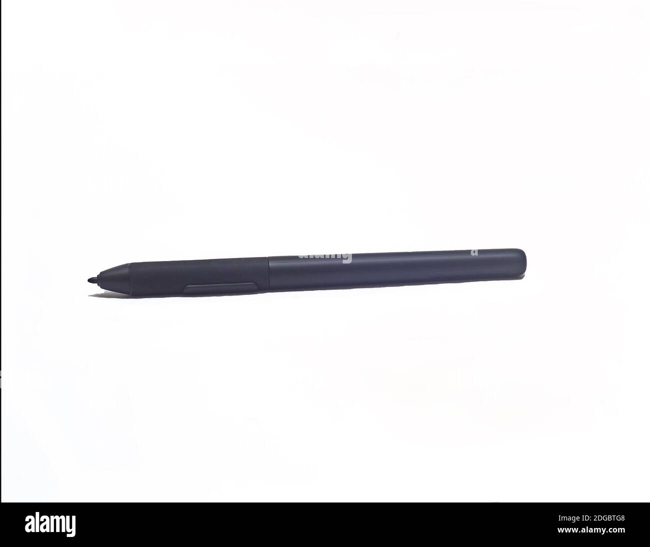 Penna per tavoletta grafica isolata su sfondo bianco Foto Stock