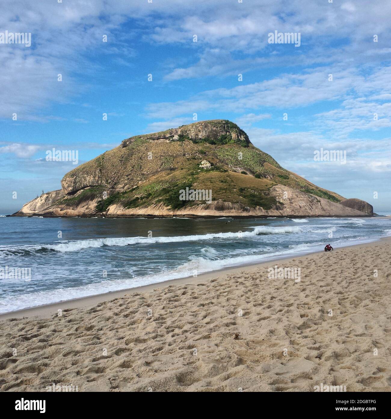 Spiaggia Recreio vicino barra da Tijuca e Grumari, Rio de Janeiro, Brasile Foto Stock