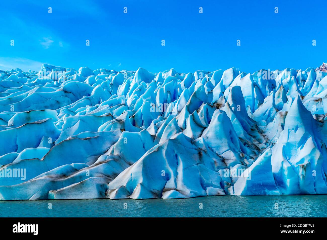 Forma del modello dal ghiaccio di Glacier Grey a Torres Parco Nazionale del Paine Foto Stock