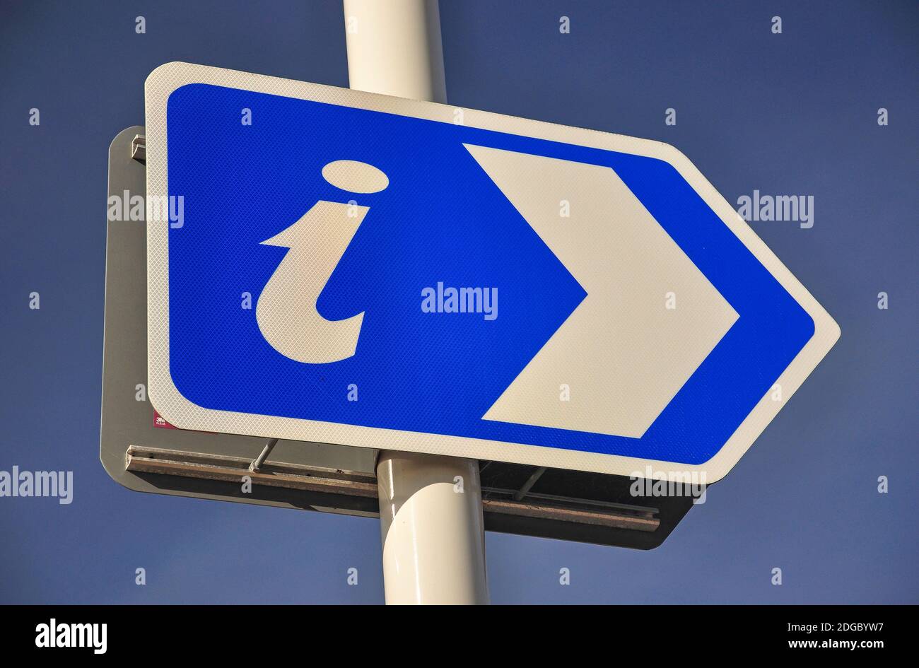 Cartello informazioni turistiche, The Strand, Tauranga, Bay of Plenty Region, North Island, Nuova Zelanda Foto Stock