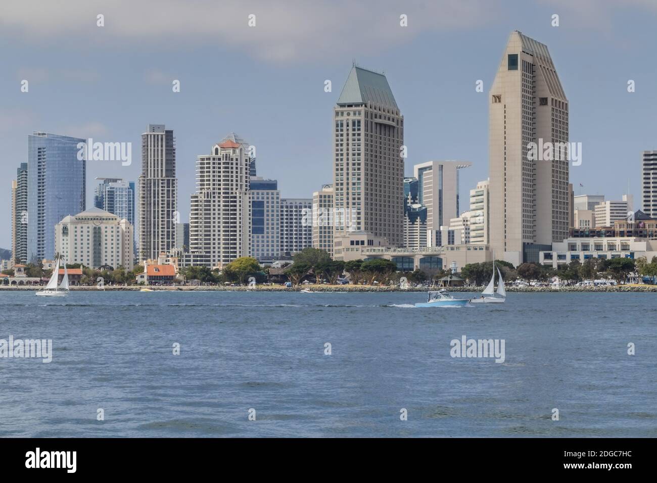 Vista sulla città di San Diego, California Foto Stock